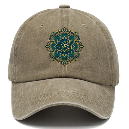 Ar-Rahman Geometric - Classic Cap - Warm Sand(Khaki)