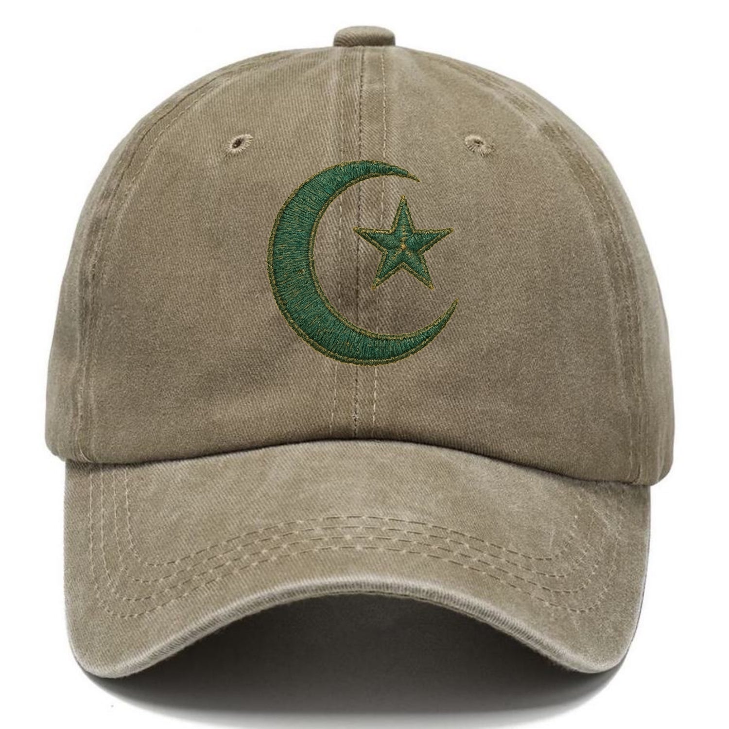 Crescent Moon and Star - Classic Cap - Warm Sand(Khaki)