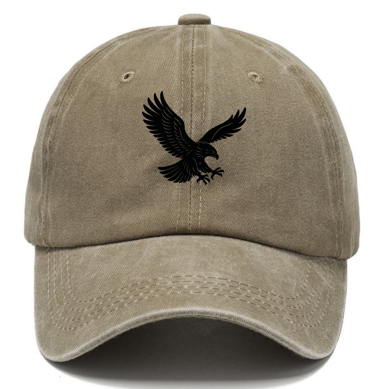 Eagle soaring with wings spread - Classic Cap - Warm Sand(Khaki)