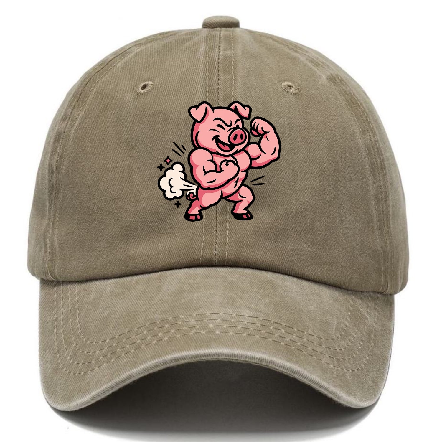 Strong Pig - Classic Cap - Warm Sand(Khaki)