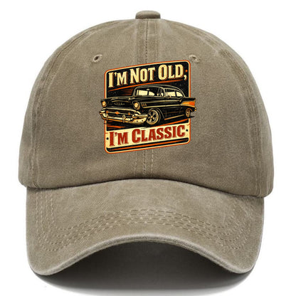 I'm Not Old I'm Classic - Classic Cap - Warm Sand(Khaki)