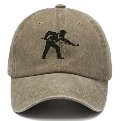 Pool player lining up shot - Classic Cap - Warm Sand(Khaki)