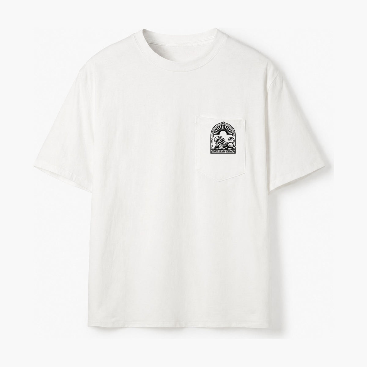 Persian Lion Arch Pocket T-Shirt – White