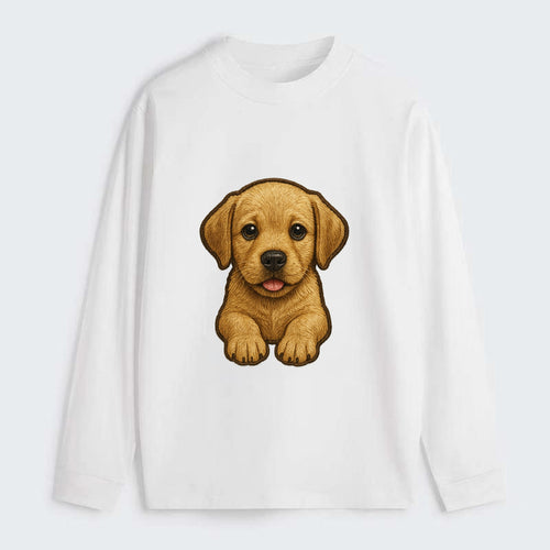 Baby Labrador Retriever Puppy - yellow/black/chocolate, soulful eyes, - Classic Long Sleeve Shirt