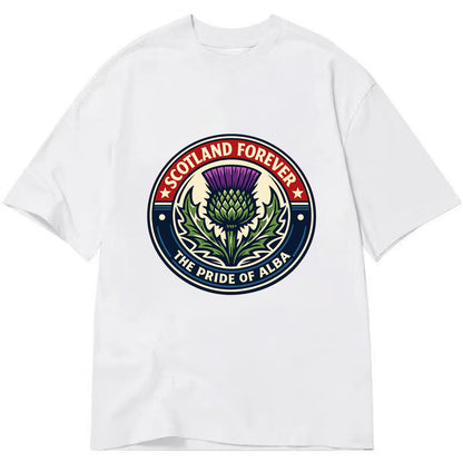 Highland Heritage Emblem - Classic T-shirt - White
