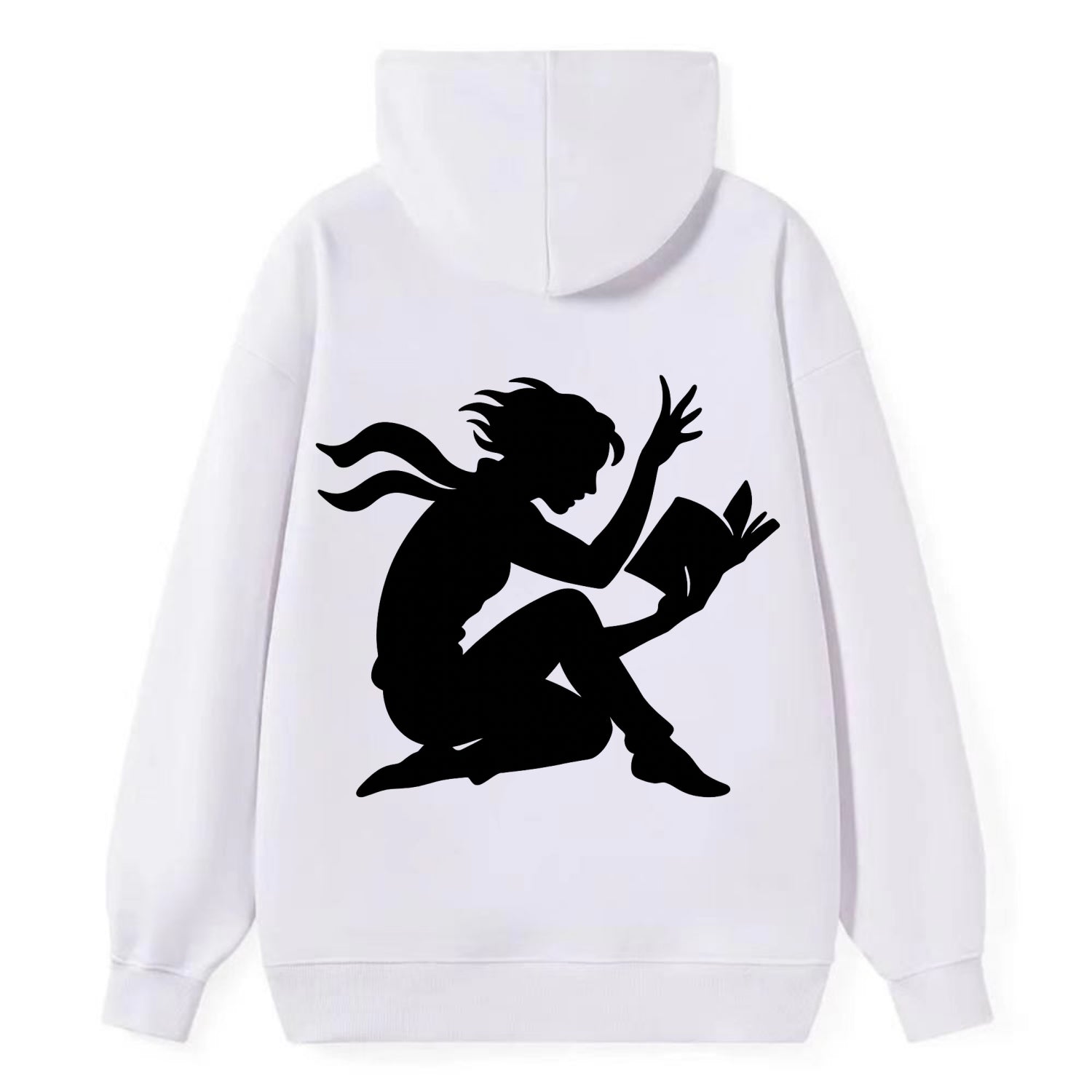Reader lost in book moment - Classic Pullover Hoodie - White