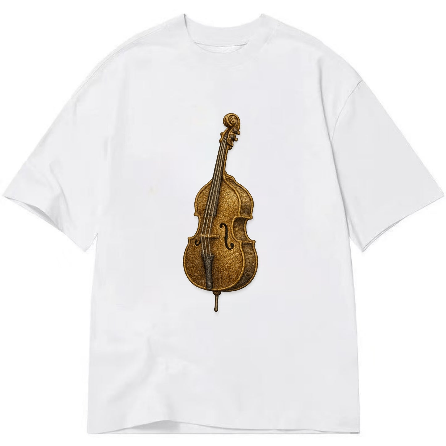 Acoustic Bass  - Classic T-shirt - White