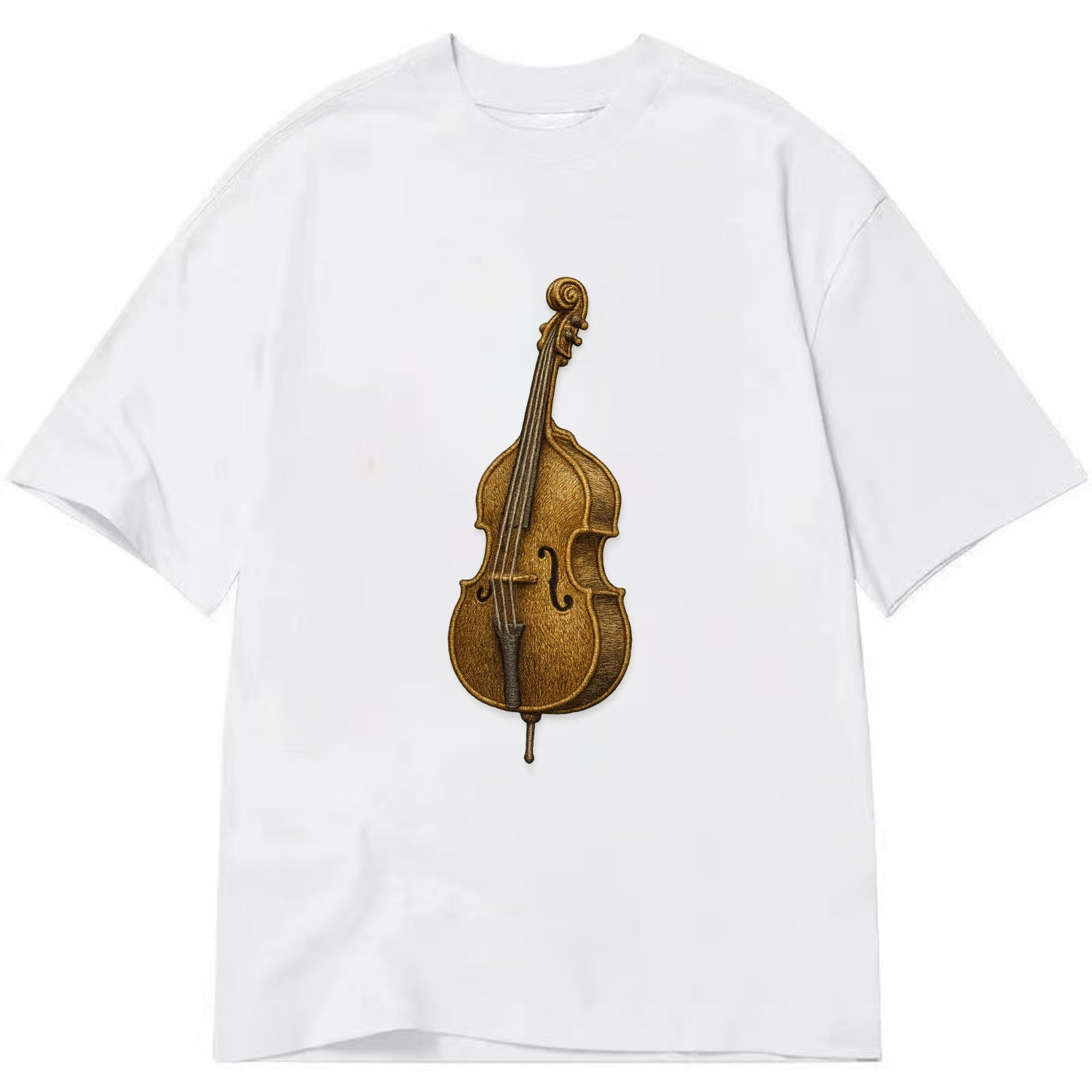 Acoustic Bass  - Classic T-shirt - White