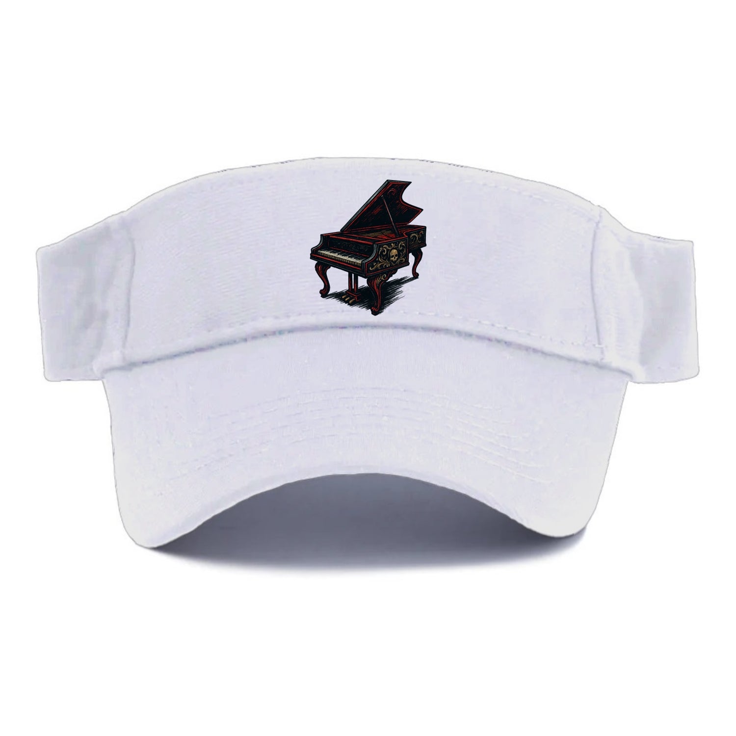 Harpsichord with baroque decorative styling - Visor - White