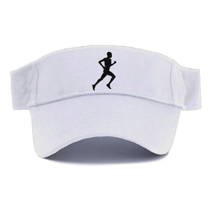 Kenyan distance runner stride - Visor - White