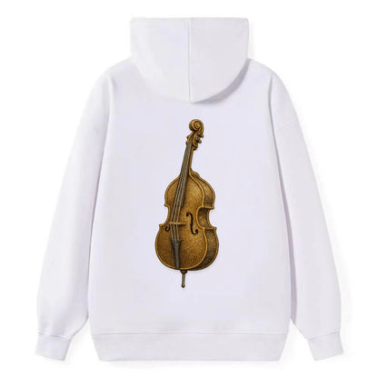 Acoustic Bass  - Classic Pullover Hoodie - White