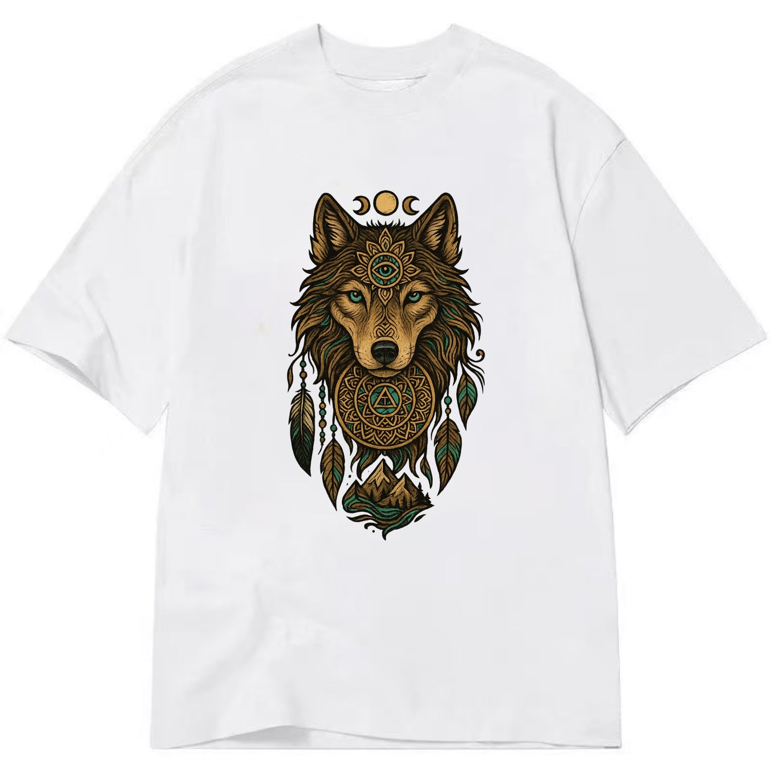 Tattoo Wolf Flash  - Classic T-shirt - White