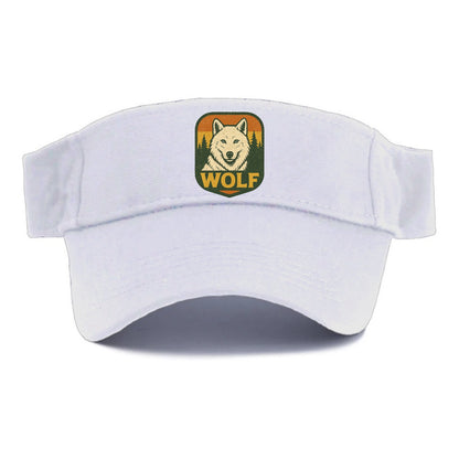Arctic White Wolf  - Visor - White