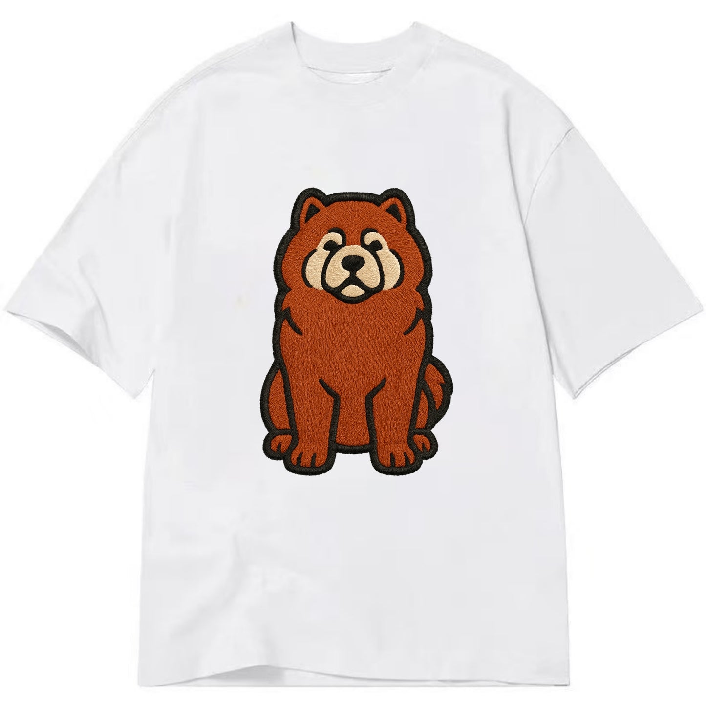 Chow Chow - Red fluffy sitting pose - Cl Classic T-shirt - White