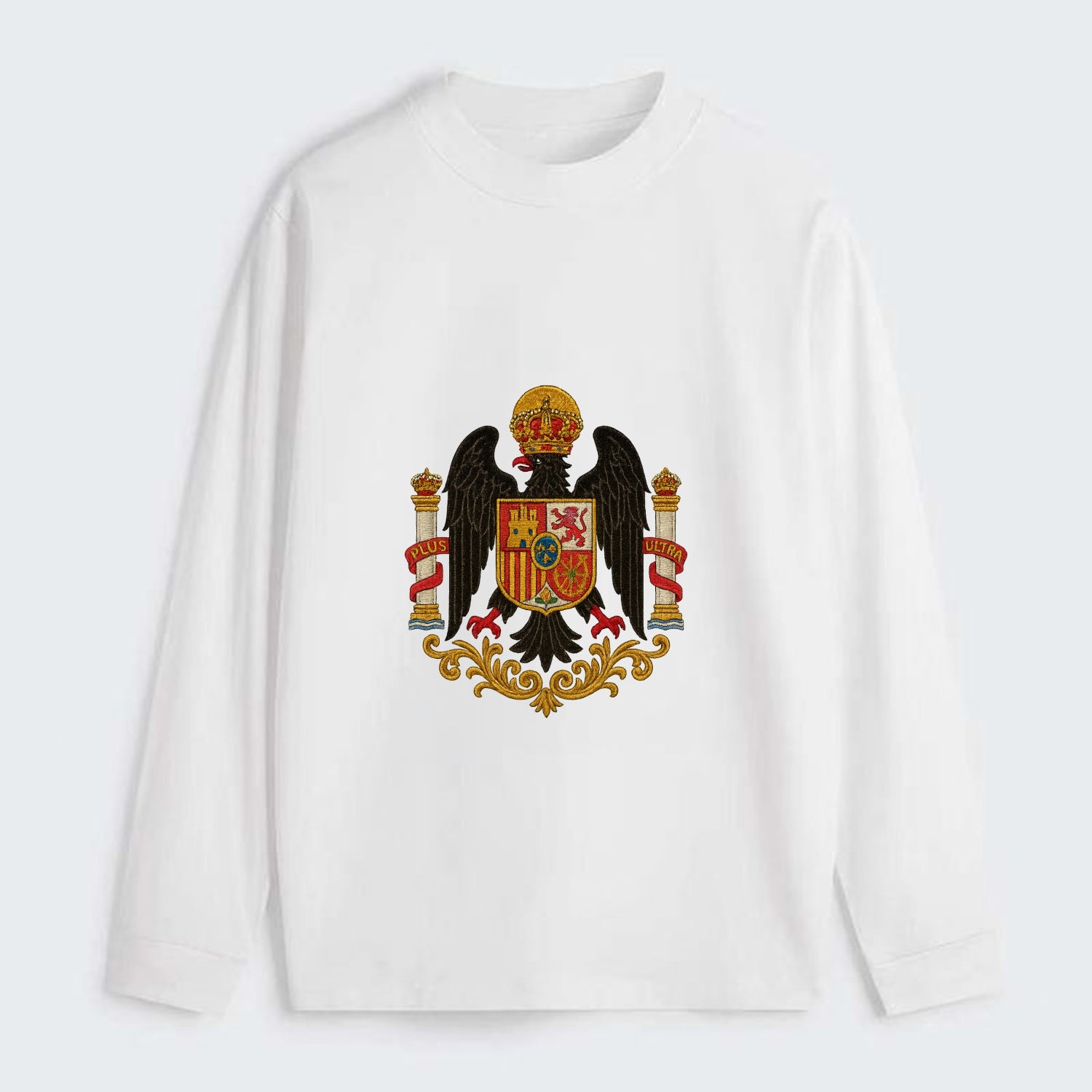 Imperial Eagle Of Spain Crest - Classic Long Sleeve Shirt - White