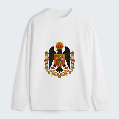 Imperial Eagle Of Spain Crest - Classic Long Sleeve Shirt - White