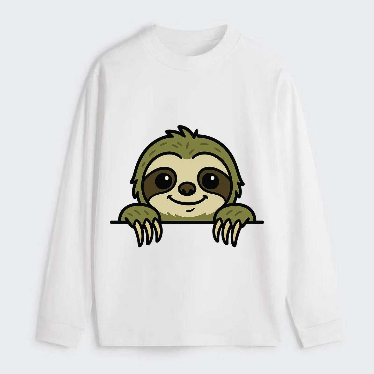 Sloth  - Classic Long Sleeve Shirt - White