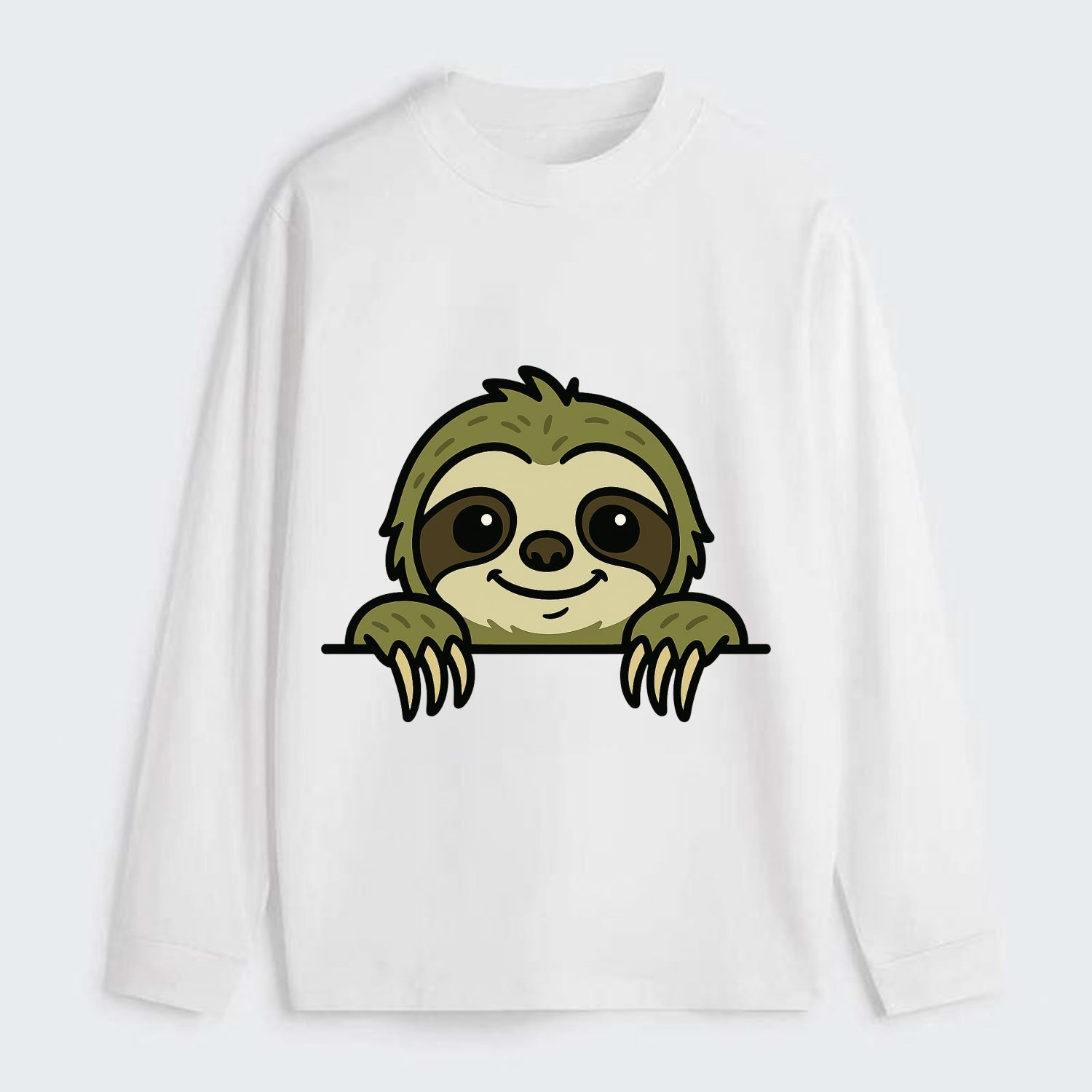Sloth  - Classic Long Sleeve Shirt - White
