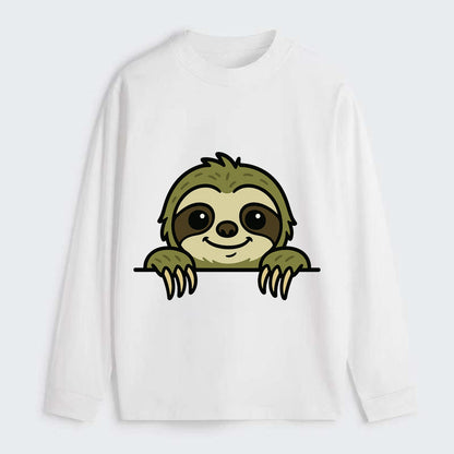 Sloth  - Classic Long Sleeve Shirt - White