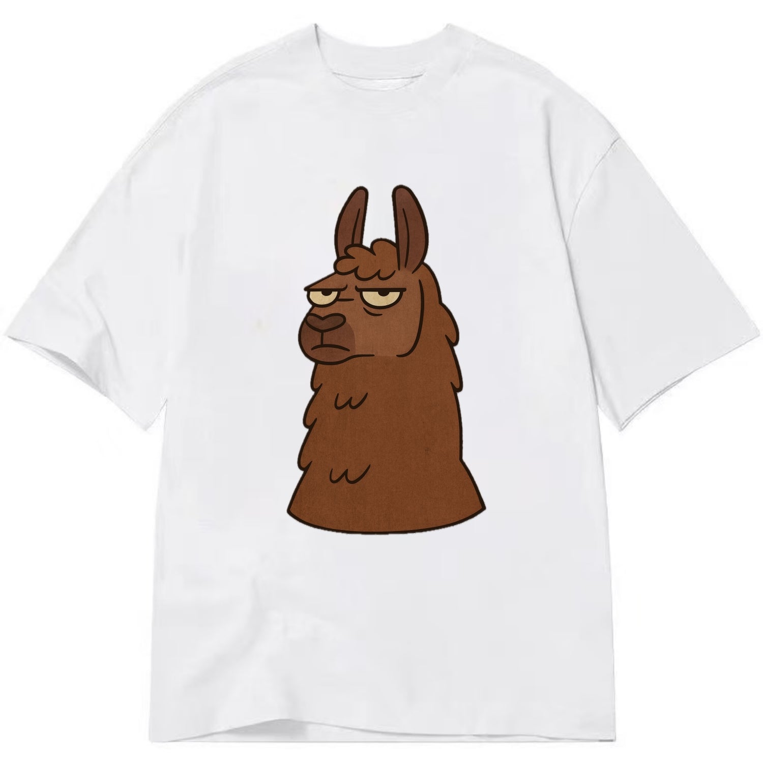 The Llama Judging Silently - Classic T-shirt - White