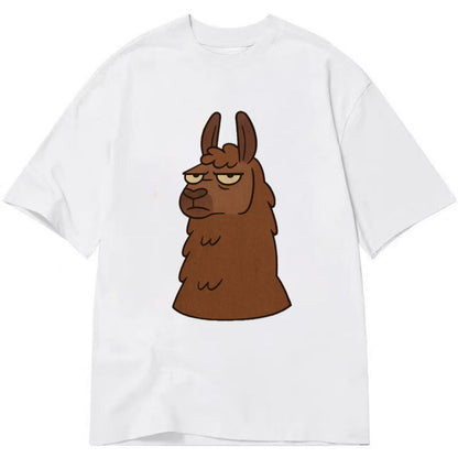 The Llama Judging Silently - Classic T-shirt - White