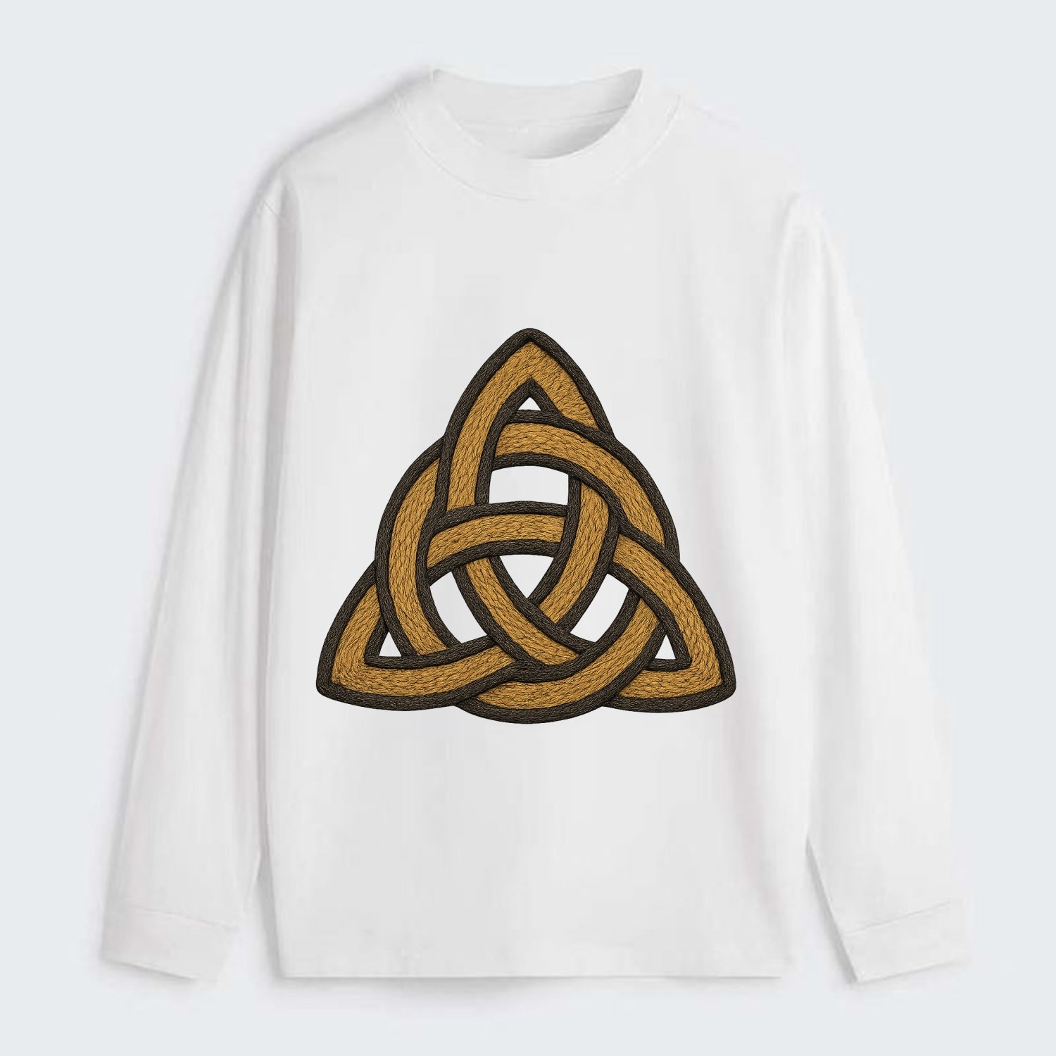 Trinity Knot  - Classic Long Sleeve Shirt - White