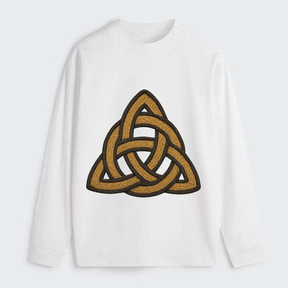 Trinity Knot  - Classic Long Sleeve Shirt - White