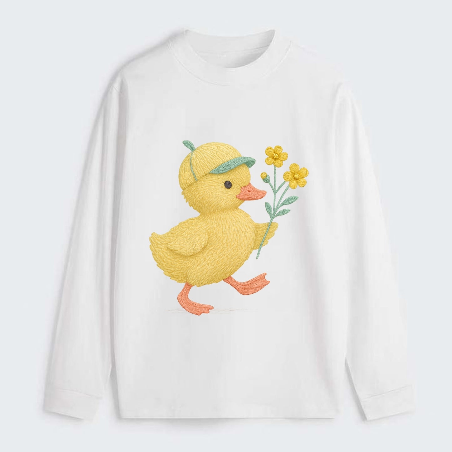 Yellow Duckling - Classic Long Sleeve Shirt - White
