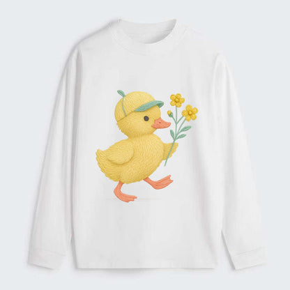 Yellow Duckling - Classic Long Sleeve Shirt - White