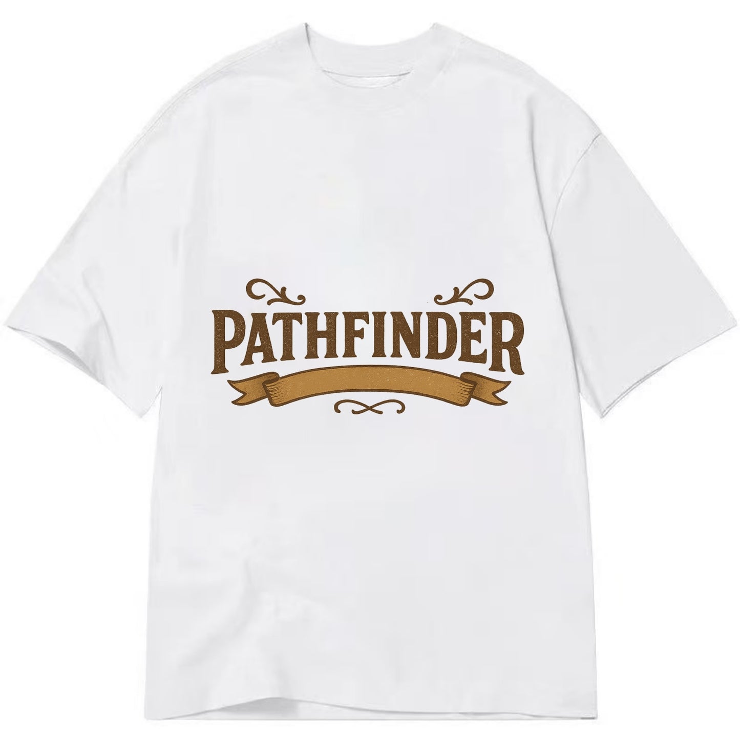Bold typography design - "PATHFINDER" - finding the way, leading others - Classic T-shirt - White