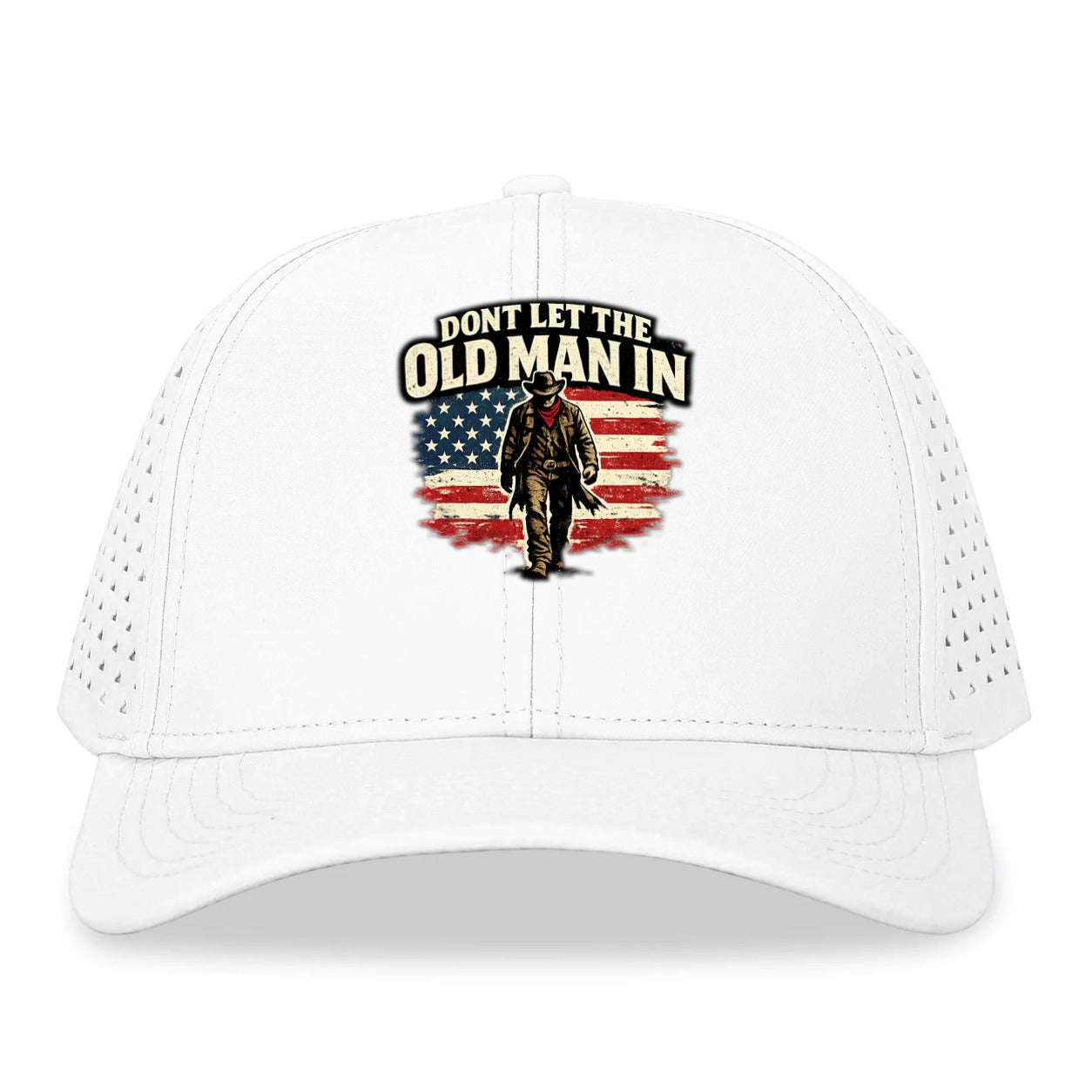 Dont Let The Old Man In Fast Dry Mesh Cap - White