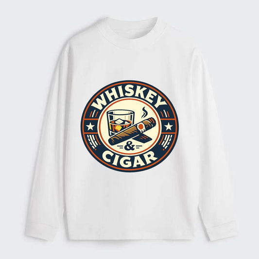 Sophisticated Spirits Emblem - Classic Long Sleeve Shirt - White