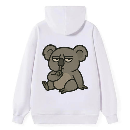 The Koala Judging - Classic Pullover Hoodie - White