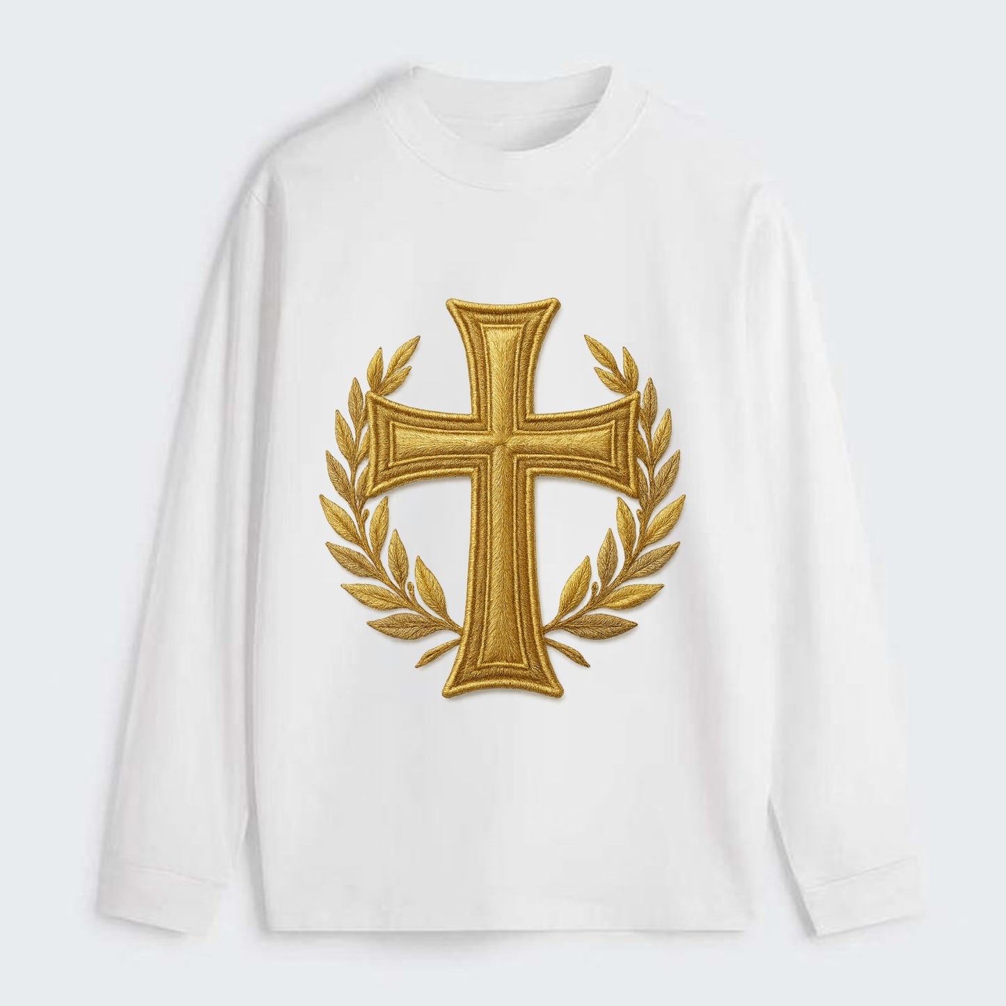 Victory Cross  - Classic Long Sleeve Shirt - White