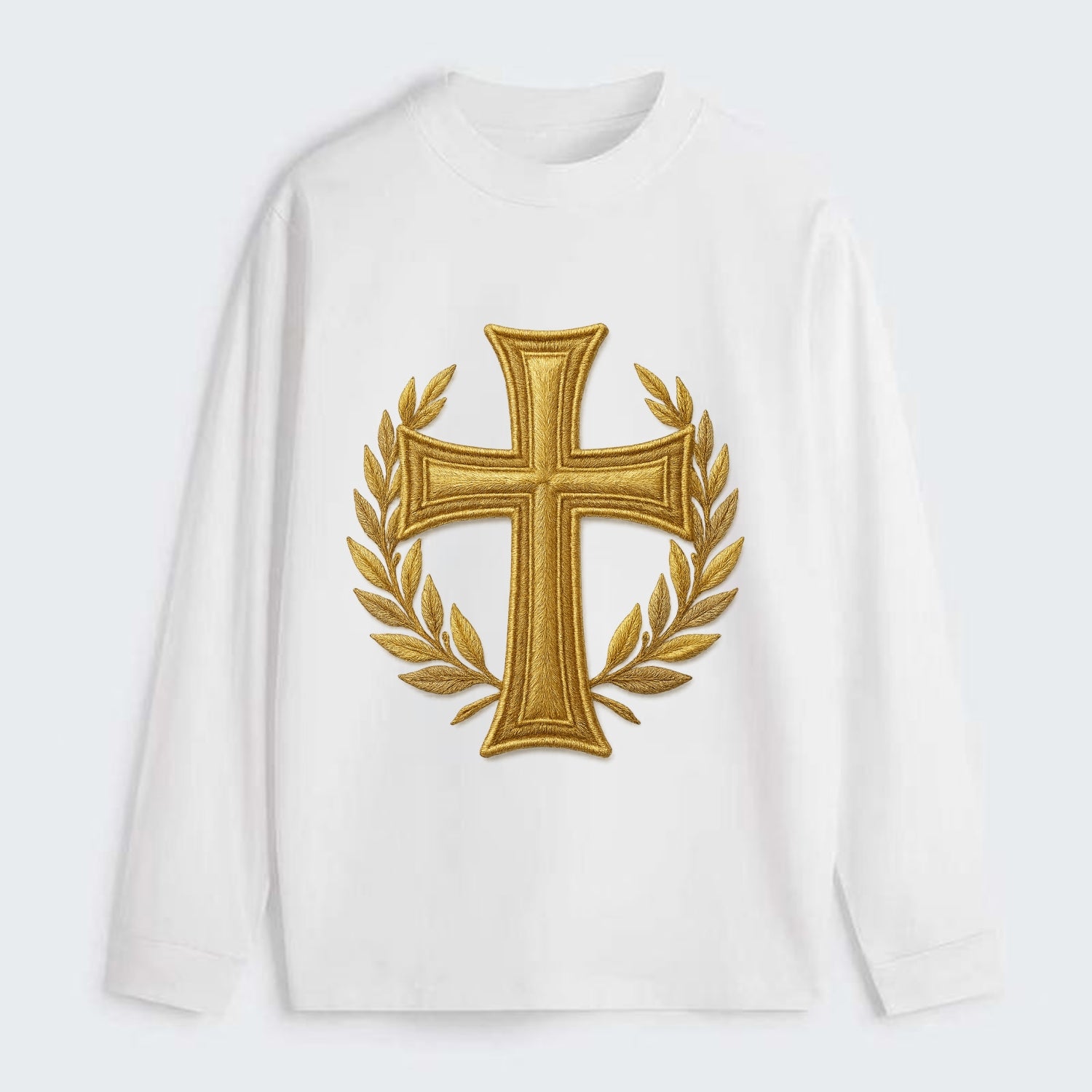 Victory Cross  - Classic Long Sleeve Shirt - White