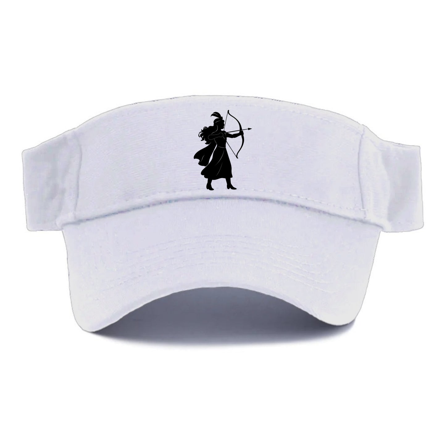 Warrior princess with bow and arrow - Visor - White
