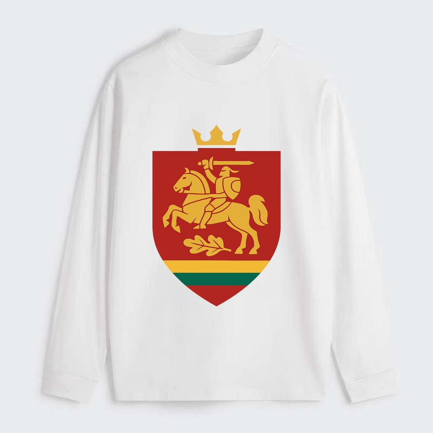Lithuania Royal Logo  - Classic Long Sleeve Shirt - White