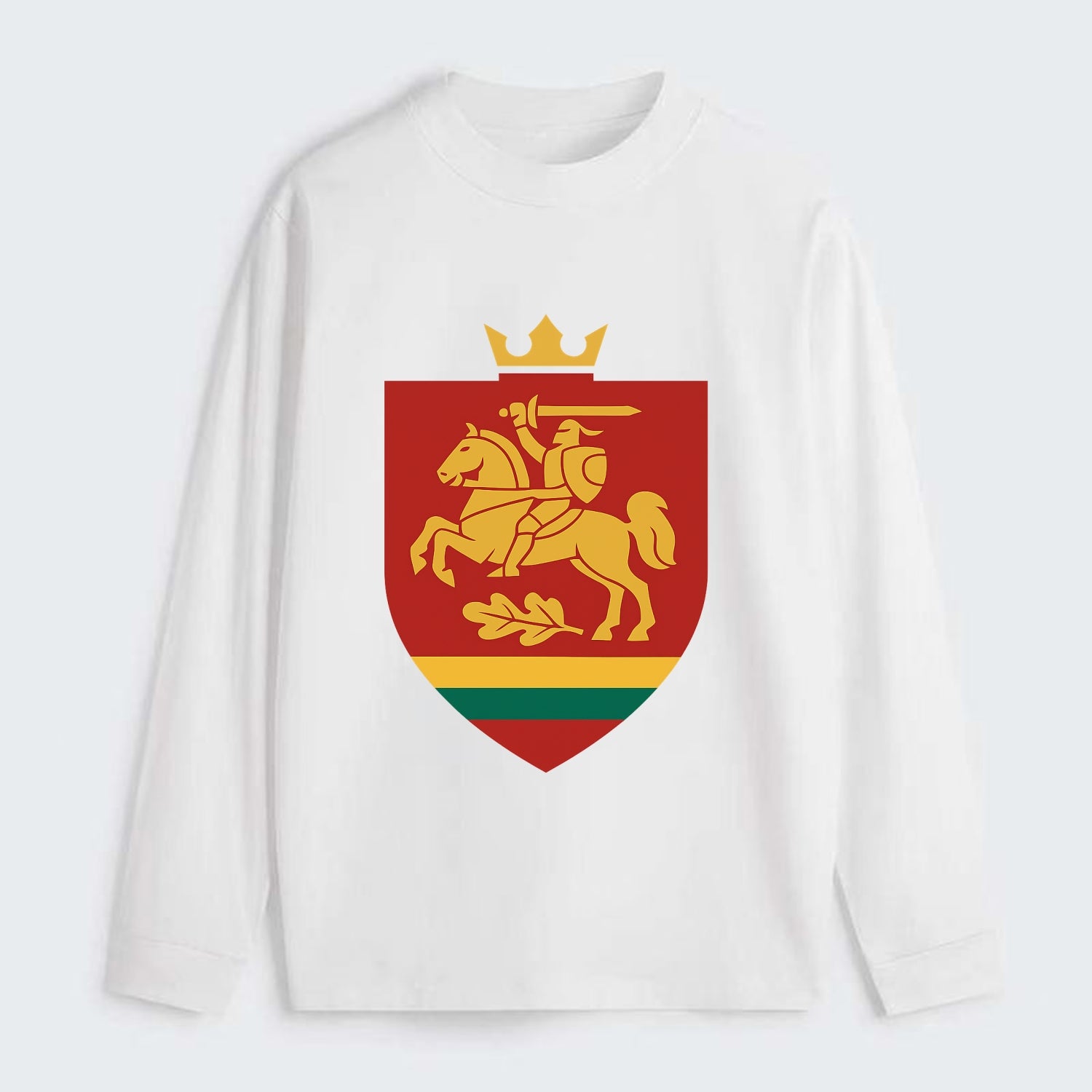 Lithuania Royal Logo  - Classic Long Sleeve Shirt - White