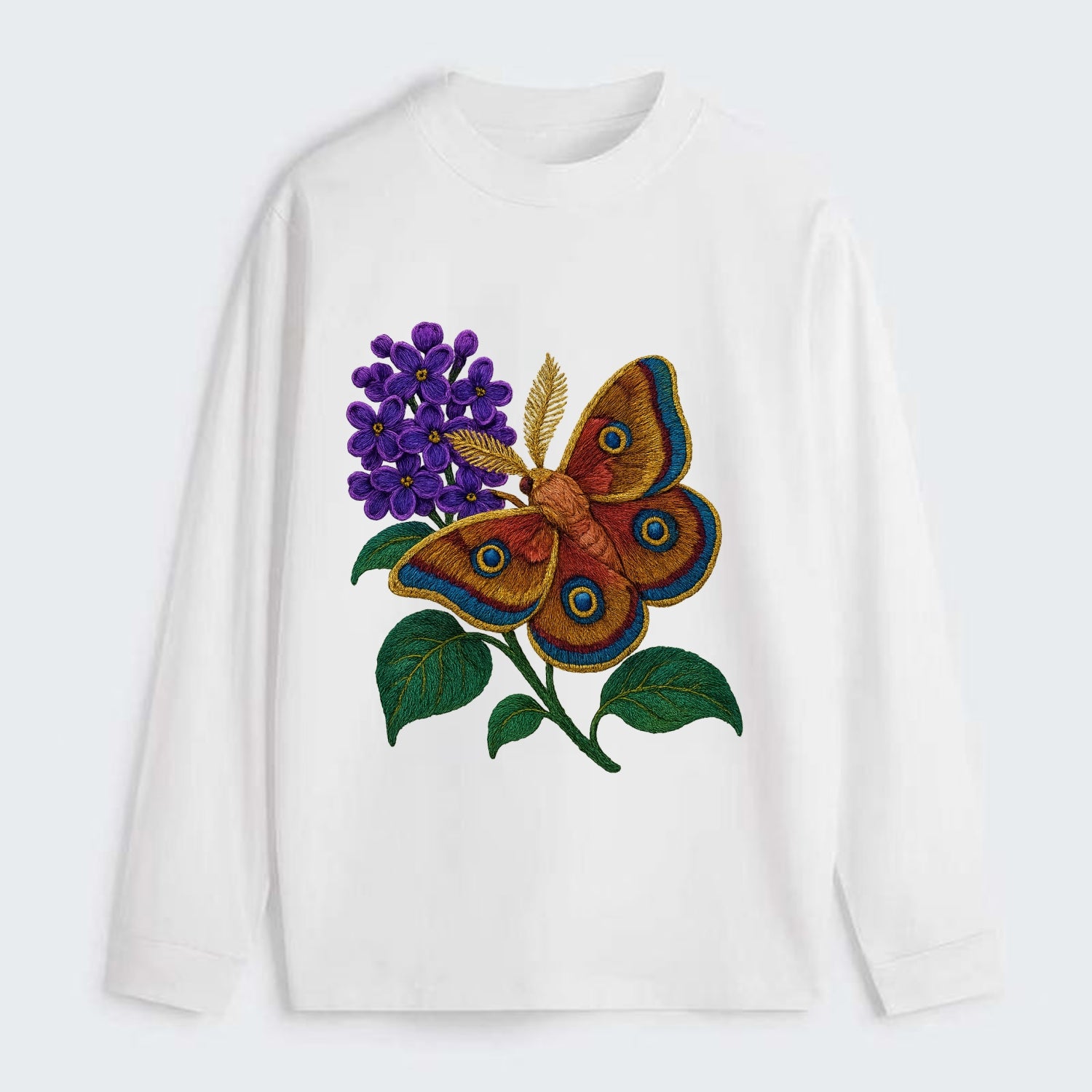Polyphemus Moth - Classic Long Sleeve Shirt - White