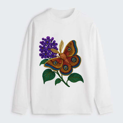Polyphemus Moth - Classic Long Sleeve Shirt - White