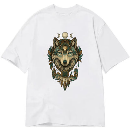 Pearl Wolf Shimmer  - Classic T-shirt - White