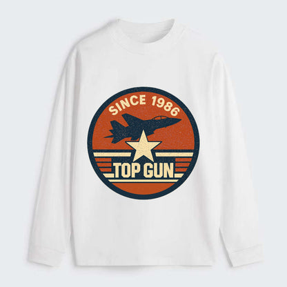 Top Gun Since 1986 - Classic Long Sleeve Shirt - White