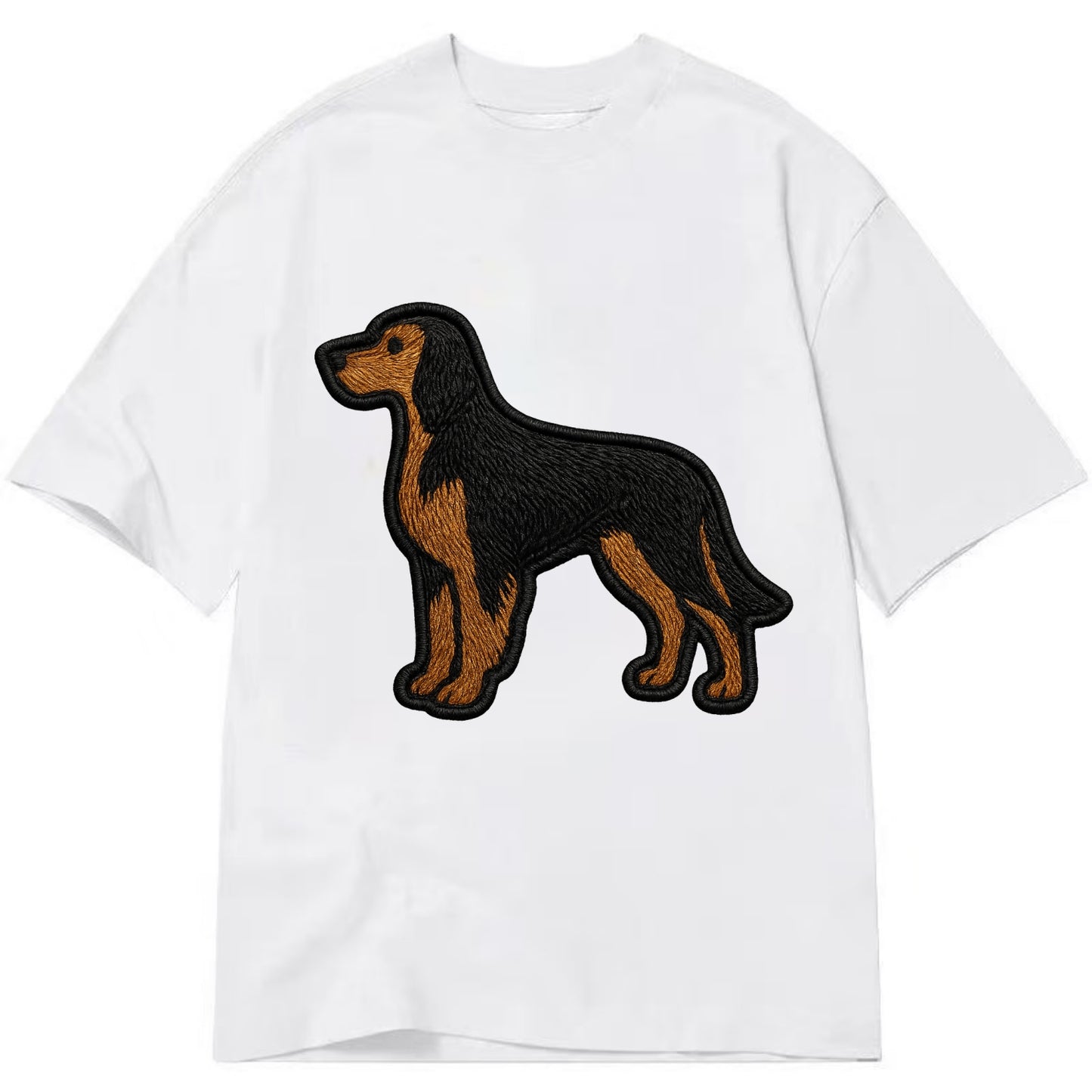 Gordon Setter - Modern setter silhouette - Classic T-shirt - White