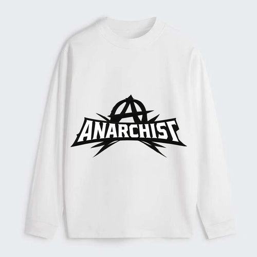 Bold typography design - ANARCHIST - no masters, self-governed - Classic Long Sleeve Shirt