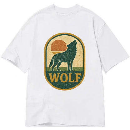 Carbon Fiber Wolf  - Classic T-shirt - White