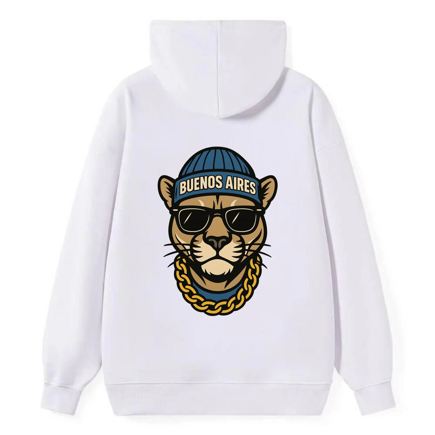 Buenos Aires Puma - Classic Pullover Hoodie - White