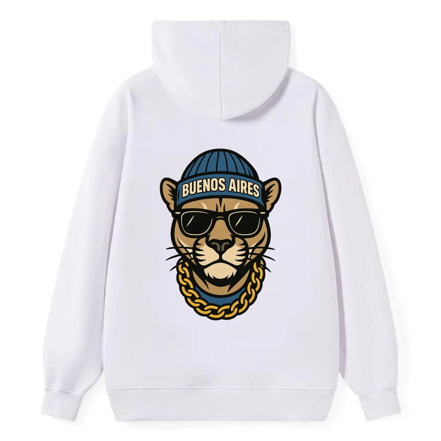 Buenos Aires Puma - Classic Pullover Hoodie - White
