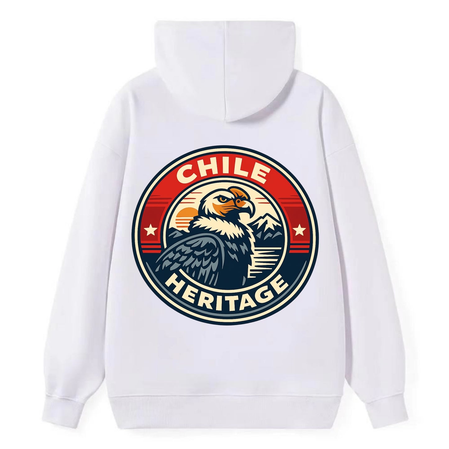 Andean Spirit Emblem - Classic Pullover Hoodie - White