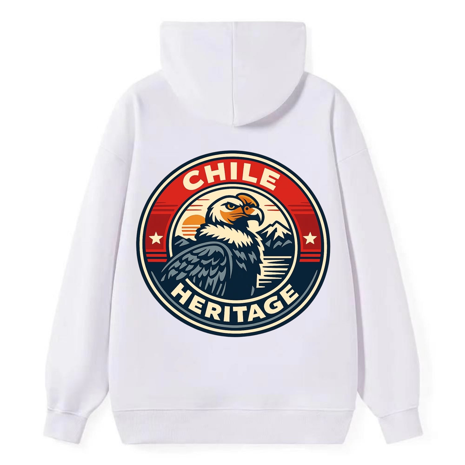 Andean Spirit Emblem - Classic Pullover Hoodie - White