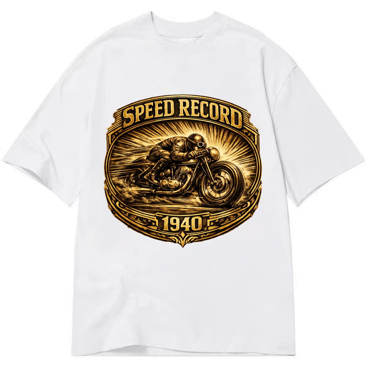 Speed Record Racer - Classic T-shirt - White